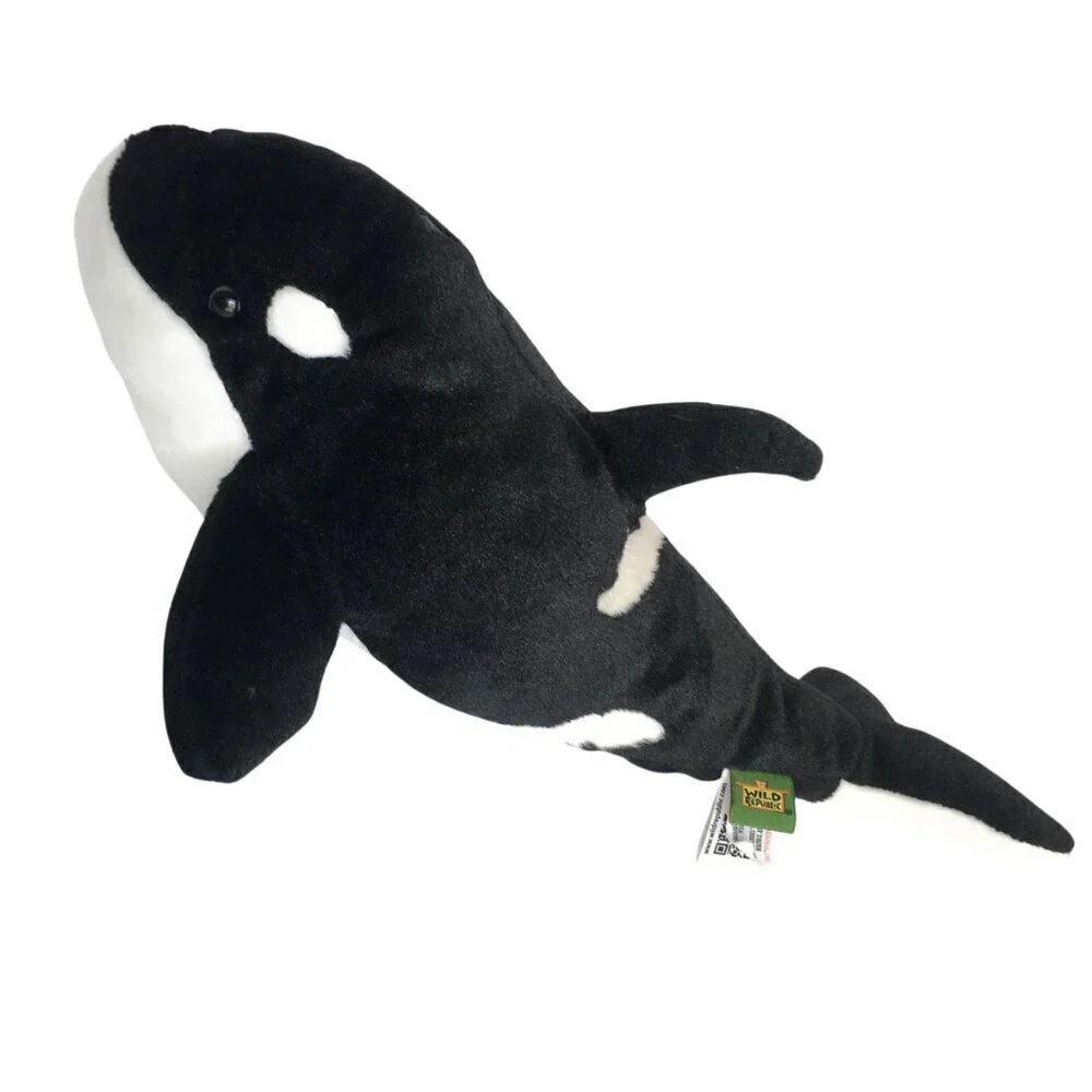 Wild Republic Killer Whale Orca Stuffed Animal Plush Kids Toy